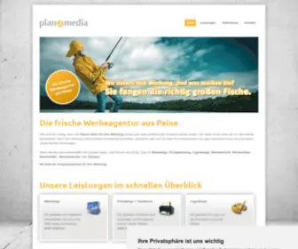 Plan-A-Media.de(Werbeagentur Werbung Webdesign Werbeartikel Werbemittel Werbetechnik Peine) Screenshot