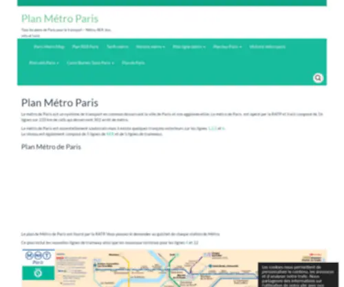 Plan-Metro-Paris.fr(Plan) Screenshot
