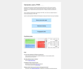 Plan-PWR.net(Generator planu PWR) Screenshot