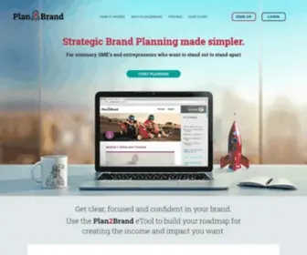 Plan2Brand.com(Plan and build your Brand Strategy Roadmap online) Screenshot