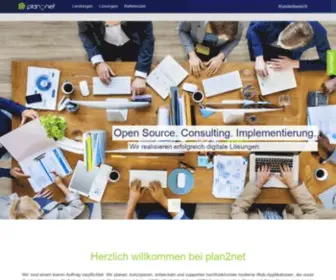 Plan2Net.at(TYPO3 Agentur Wien) Screenshot