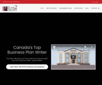 Plan2Profit.ca(Professional Business Plan Writer) Screenshot