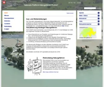 Planat.ch(Plattform Naturgefahren PLANAT) Screenshot
