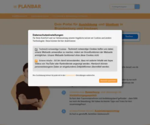 Planbar-Magazin.de(Deinen Ausbildungsplatz findest du bei PLANBAR) Screenshot