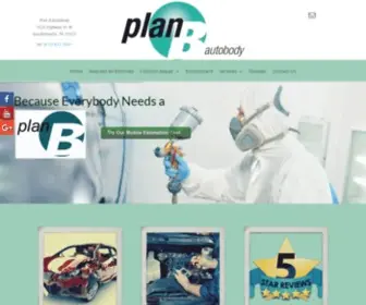 Planbautobody.com(Plan B Autobody) Screenshot