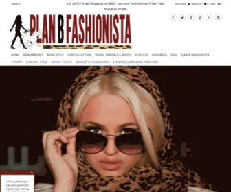 Planbfashionista.com(Plan B Fashionista Boutique) Screenshot