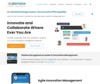 Planbox.com(Agile Innovation Management Platform) Screenshot