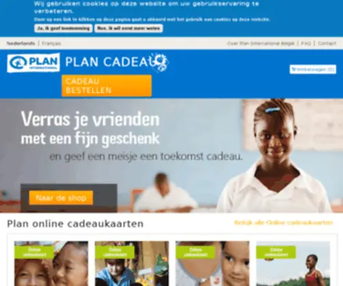 Plancadeau.be(Plan Cadeau) Screenshot