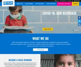Plancanada.ca(International Children’s Charity & Development Agency) Screenshot
