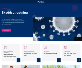 Plandent.se(En helhetsleverantör till tandvården) Screenshot