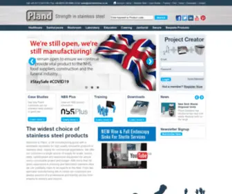 Plandstainless.co.uk(Pland Stainless) Screenshot