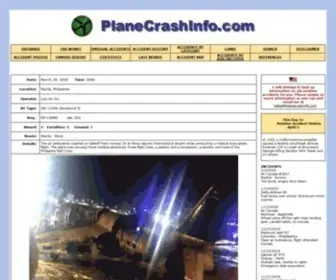 Planecrashinfo.com(Image) Screenshot