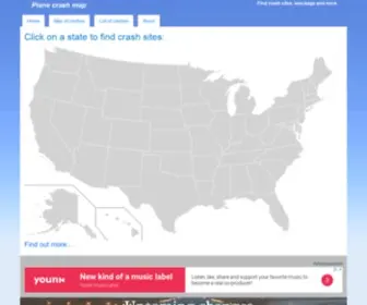 Planecrashmap.com(Maps and details of plane crashes) Screenshot