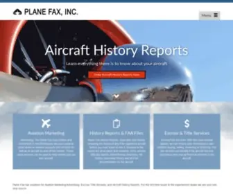 Planefax.com(Plane Fax) Screenshot