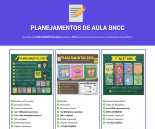 Planejamentosdeaula.com(Planejamentos De Aula alinhado à BNCC) Screenshot