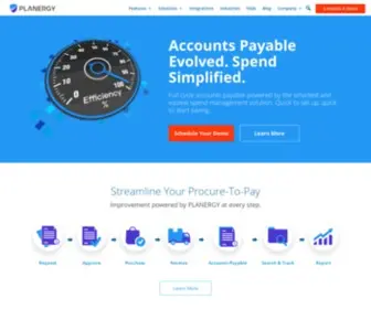 Planergy.com(Spend Management & Accounts Payable Automation Platform) Screenshot