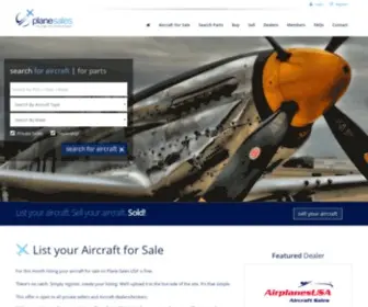 Planesalesusa.com(Aircraft for Sale) Screenshot