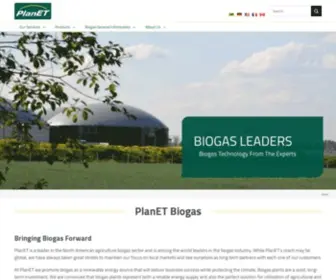 Planet-Biogas-USA.com(PlanET Biogas USA Inc) Screenshot