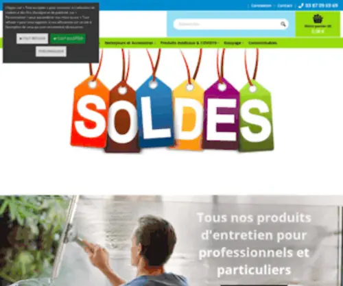 Planet-Cleaner.fr(Découvrez notre gamme de Produits d'Entretien à destination des Professionnels et Particuliers) Screenshot