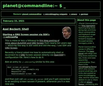 Planet-Commandline.org(Planet commandline) Screenshot