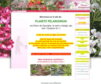 Planet-Pelargonium.fr(Planet Pelargonium) Screenshot