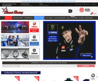 Planet-Racing.fr(Concessionnaire Yamaha en ligne Accessoire Moto Vêtement Sportswear et Pièce Moto Yamaha) Screenshot