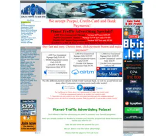 Planet-Traffic.com(Planet-Traffic Advertising) Screenshot