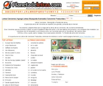 Planetadeletras.com(Letras de canciones) Screenshot