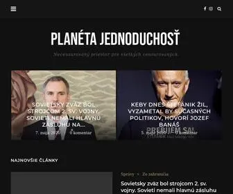 Planetajednoduchost.sk(Planéta Jednoduchosť) Screenshot