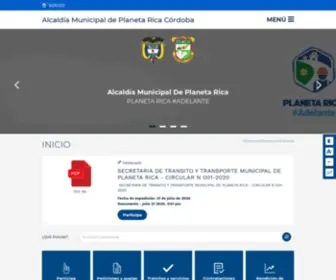 Planetarica-Cordoba.gov.co(Alcaldía) Screenshot