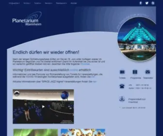 Planetarium-Mannheim.de(Planetarium Mannheim) Screenshot