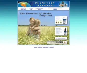 Planetaryformulas.com(Planetary Herbals) Screenshot