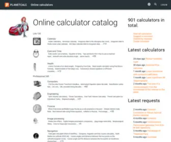 Planetcalc.com(Online calculators) Screenshot