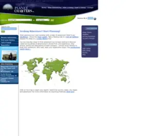 Planetcharters.com(Contains great adventure vacation ideas from around the world) Screenshot