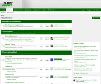 Planetcricket.org(PlanetCricket Forums) Screenshot