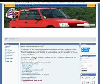 Planete-205.com(Peugeot) Screenshot