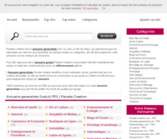 Planete-Creation.com(Annuaire gratuit) Screenshot