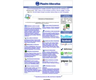 Planete-Education.com(Plan) Screenshot