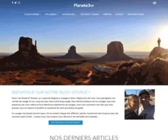Planete3W.fr(Blog voyage Planete3w) Screenshot