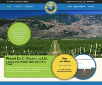 Planetearthrecycling.org(Planet Earth Recycling Ltd) Screenshot