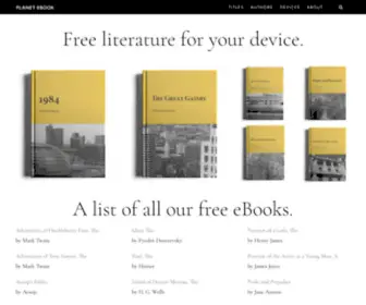 Planetebook.com(100% Free eBooks for All Devices) Screenshot