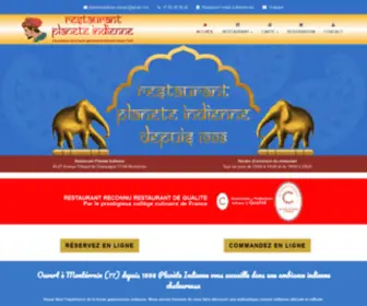 Planeteeindienne.com(Restaurant indien Montévrain) Screenshot