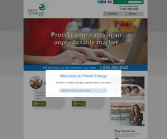 Planetenergychoice.com(Planet Energy Corporate) Screenshot