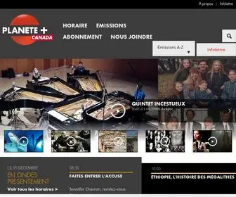 Planetepluscanada.com(Chaîne documentaire de langue française) Screenshot