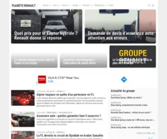 Planeterenault.com(Tout Renault sur un seul site: actualité) Screenshot