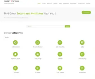 Planetetutors.com(Planet E turors) Screenshot
