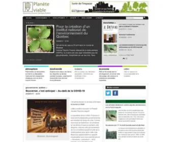 Planeteviable.org(Planète viable) Screenshot