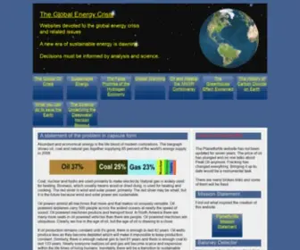 Planetforlife.com(Energy crisis) Screenshot