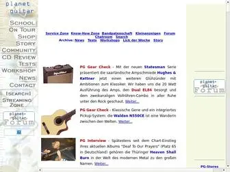 Planetguitar.de(Planet Guitar) Screenshot