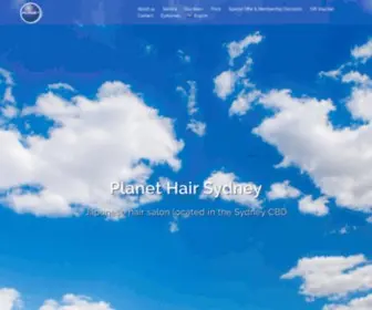 Planethair.com.au(Japanese hair salon located in Sydney CBD) Screenshot